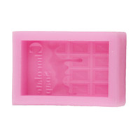 Moule en silicone économique pour bougies et savons, avec motifs 3D classiques et populaires (chocolat, jus et textes), pour la création artisanale DIY