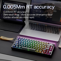 Clavier à axe magnétique à faible latence Attack Shark R85HE avec éclairage RGB 75% et touches interchangeables à chaud