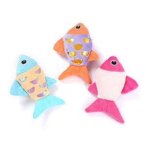 Eco-friendly Stuffed <b>Cat</b> Toys PP Cotton <b>Plush</b> Material Fish <b>Cat</b> Toys for Indoor <b>Cats</b> - Product Image 6