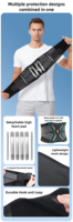 Ceinture abdominale post-chirurgicale réglable en élastique pour soutien lombaire et soulagement des douleurs du bas du dos après l'accouchement