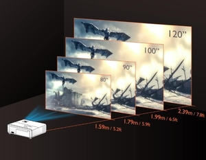 TK700 Home <b>Projector</b> 4K Lumens STEREO <b>Android</b> 11 Built-In Speakers Includes Screen <b>Android</b> 11 <b>Projector</b> - Product Image 6
