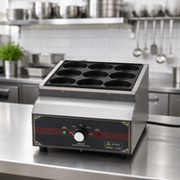 Machine à œufs et burgers électrique commerciale Yi Feng, épaisseur réglable, plaques amovibles, 2000W+, capacité de 9 pièces pour les snack-bars