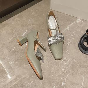 Escarpins en cuir nude à bout ouvert pour femme, talon de 5 cm, parfaits pour les soirées, les bureaux, les mariages, les occasions formelles, été, intemporels - Product Image 2