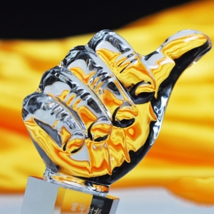 Trofei in Cristallo Inciso Sabbiato di Alta Qualità <span class=keywords><strong>ADEL</strong></span>, Ecologici e Fatti a Mano per Eventi - Product Image 3