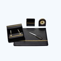 Set de bureau en Faux cuir, tapis de bureau personnalisé, accessoires