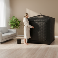 Sauna à vapeur portable pour tout le corps, amincissant pour 2 personnes, facile à utiliser, spa à domicile, sauna à vapeur portable
