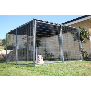 118 "L X 118" W X 70.9 "H açık ağır köpek sandık Metal çerçeve köpek çit güvenli çift kilit tasarımı - Product Image 3