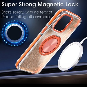 Thiết Kế Sang Trọng Long Lanh Điện Thoại Di Động Trường Hợp Chống Mùa Thu Từ Đứng Chống Sốc Điện Thoại Di Động Bìa Đối Với Samsung A55 A16 A06 S24 Siêu S25 - Product Image 2