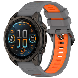 <span class=keywords><strong>Correa</strong></span> de Reloj de Silicona de Dos Tonos de 22/26 mm para <span class=keywords><strong>Garmin</strong></span> <span class=keywords><strong>Fenix</strong></span> 8 AMOLED 47 mm 51 mm 7 7X <span class=keywords><strong>6X</strong></span> 6 <span class=keywords><strong>Pro</strong></span> 5 5X Smartwatch - Product Image 4
