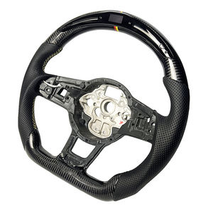 Volant sport en fibre de carbone de style racing pour Volkswagen <span class=keywords><strong>Golf</strong></span> 4 5 6 <span class=keywords><strong>7</strong></span> 8 GTI <span class=keywords><strong>R</strong></span> MK5 MK6 MK7 MK8 <span class=keywords><strong>2017</strong></span>, mise à niveau du modèle ancien au nouveau - Product Image 2