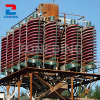 Équipement minier d'or de haute qualité séparateur de goulotte en spirale par gravité concentrateur en spirale goulotte en spirale