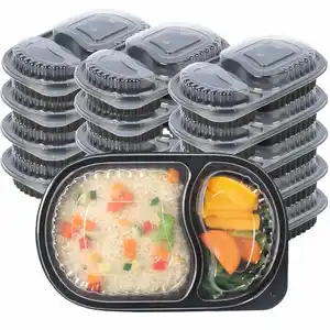 Wholesale To Go Containers Microwave Safe Pp Plastic Food Lunch Box With Transparent Lid