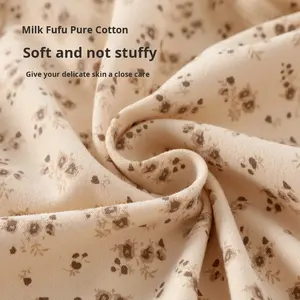 Pijama Enterizo <span class=keywords><strong>de</strong></span> Algodón sin Costuras para Recién Nacido, Unisex, para las Cuatro Estaciones, Manga Larga, Cierre <span class=keywords><strong>de</strong></span> Botón, Camiseta Base, Mono, Suave, con Estampado Floral <span class=keywords><strong>de</strong></span> Ensueño - Product Image 2