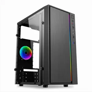 Newly Designed Desktop Game Computer Case Side Glass Game Case Pc Computer