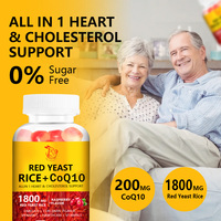 Gummies de CoQ10 et d'Extrait de Levure de Riz Rouge en Gros pour la Santé : Fibres Alimentaires et Riz Rouge pour des Niveaux Sanguins Sains des Lipides