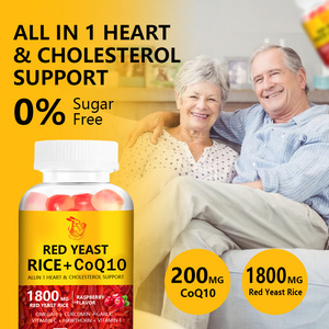 Factory Wholesale Coq10 <b>Red</b> Rice Yeast Extract with Dietary Fiber <b>Red</b> Yeast Rice Supports Healthy Blood Lipid Levels Capsules - Product Image 3