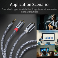 Essager Monster Câble audio Adaptateur Aux vers Jack 3.5mm Câble RCA pour TV PC Amplificateurs DVD Haut-parleur Fil