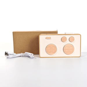 Calendrier de table pour cadeau de mariage, radio FM électronique à LED, haut-parleur Bluetooth, station de charge sans fil, horloge numérique à LED en bois - Product Image 6