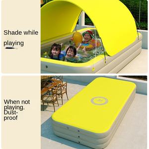 Grande piscine gonflable extérieure en PVC pour la natation et la <span class=keywords><strong>pataugeoire</strong></span> des enfants en famille - Product Image 4