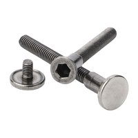 Manganese Steel Self-Tapping Screws with Decorative Caps Hex Socket Flat Head Cabinet Screws for Wardrobe Furniture Assembly