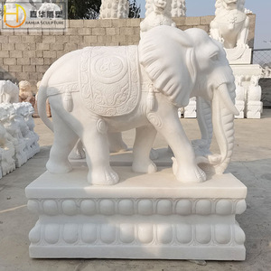 Jiahua Stone <b>Elephant</b> Sculpture Chinese Style Durable Outdoor Garden <b>Decoration</b> - Product Image 4