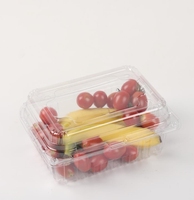 Boîte d'emballage de fruits avec couvercle boîte d'emballage jetable de qualité alimentaire fraîche boîte d'emballage transparente taille de lot minimum 750g