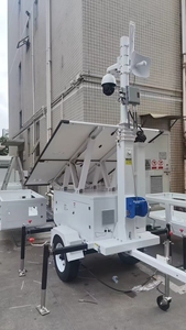 Năng lượng phù hợp C600-9M năng lượng mặt trời-Powered <span class=keywords><strong>CCTV</strong></span> Camera tháp di động an ninh Trailer xây dựng ngoài trời các trang web hệ thống giám sát IP65 - Product Image 3