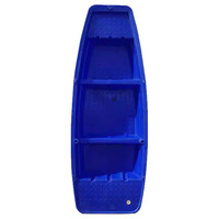 Bateau de pêche gonflable à fond plat en plastique HDPE renforcé de caoutchouc, double couche, épaissi, pour plus de 7 personnes