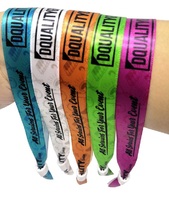 Bracelet personnalisé en polyester pour contrôle d'accès, écologique, par sublimation, avec logo personnalisé et boucle de réglage, pour promotion et événements