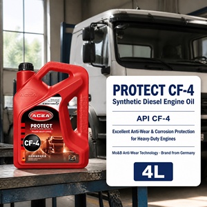น้ำมันเครื่องดีเซลสังเคราะห์ CF-4 4 ลิตร ป้องกันการสึกหรอและการกัดกร่อน สำหรับรถบรรทุกพาณิชย์ จ่ายโดยโรงงาน - Product Image 1