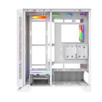 Casing PC Gaming Anti Debu Full Tower E-ATX Horizontal Berpendingin, Kaca Tempered Anime, Plexiglass
