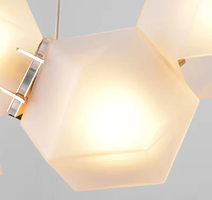 Zeal Lighting, superventas, mesa de comedor moderna, candelabro de Rama Dorada, luz colgante nórdica de cristal - Product Image 3