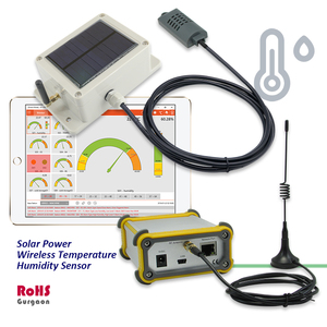 Moniteur de température solaire, capteur d'humidité sans fil, alarme, thermomètre étanche IP67 - Product Image 2
