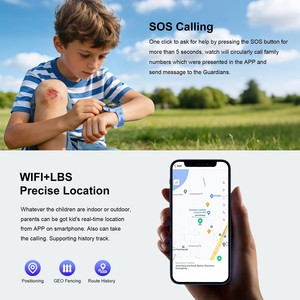 Smartwatch per Bambini DH28 con Posizionamento LBS+WIFI, Videochiamata, Torcia, Modalità Classe, Sveglia, Orologio Intelligente per Ragazzi e Ragazze con Scheda SIM 4G - Product Image 4