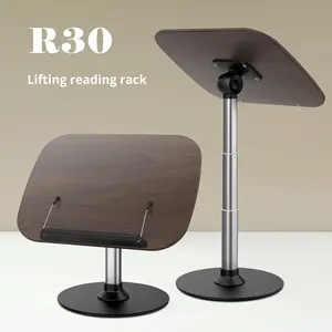 <span class=keywords><strong>Sujetalibros</strong></span> y Soporte de Lectura de Madera de Tres Secciones, Ajustable en Altura, para Oficina, Estilo Simple - Product Image 2