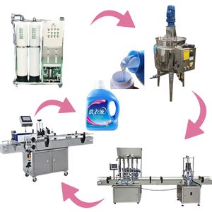 Línea de Producción de Jabón Líquido Industrial Controlada por PLC Wellink, Dosificador de Detergente, Fácil de Operar, Alta Capacidad, Certificación CE - Product Image 1