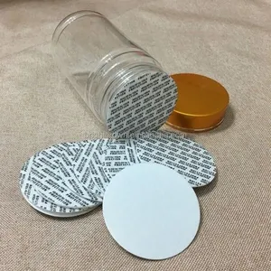 Ps Zelfklevende Epe Foam Drukgevoelige Dop Afdichtingsvoering Voor Potfles Gemaakt Van Papier Aluminium Plastic Voor Bekers