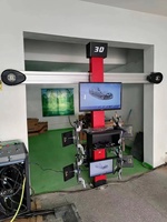 Machine d'alignement de roue 3d Affichage à double écran Équipement d'alignement de quatre roues de voiture avec mises à jour gratuites en langue CE Global