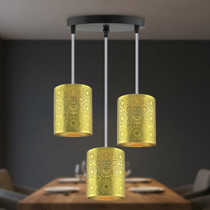 Soporte para colgar en la pared con grabado de latón y Metal dorado, linterna dorada para decoración del hogar, colgante sinuoso, luz de techo en latón antiguo - Product Image 5