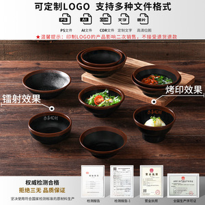 Xiangyuan <b>melamine</b> tableware <b>plates</b>, commercial hot pot restaurant serving <b>plates</b>, restaurant and hotel <b>plates</b>, retro and - Product Image 4