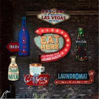 Panneau lumineux néon Led décoratif, vente en gros, 1 pièce, pour Pub, Bar, Restaurant, café