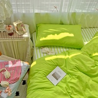 Nouvelle housse de couette en gros de faux lin en microfibre lavée en ligne dans les ensembles de literie à bas prix