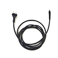 Cordon d'extension pivotant H05RR-F 0,5 mm² à 2 broches EU pour lisseur de cheveux, 2,5 A, âme en cuivre avec 2 prises CA