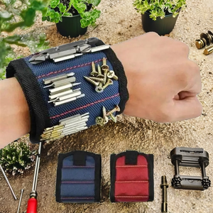 Bracelet magnétique professionnel robuste et réglable pour le maintien des vis, des clous et des boulons – Outil portable pour le bricolage et les réparations de jardin - Product Image 2