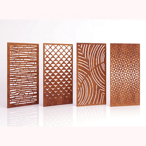 Cắt Laser Corten Tấm Trang Trí Ngoài Trời Vườn Riêng Tư Nghệ Thuật Màn Hình Kim Loại <span class=keywords><strong>Panels</strong></span> - Product Image 1
