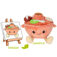 Peluche personnalisée avec porte-carte photo, super douce, doublure en nylon, design brodé