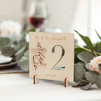 Décorations de Table de réception de mariage supports personnalisés demi-cercle vierge en acrylique transparent numéros de Table de mariage signes