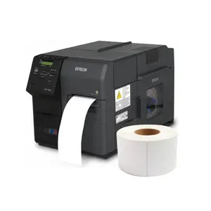 Custom Printing Papier Label Glossy Afwerking Leeg Inkjet Label Voor Epson Memjet Inkjet Printer
