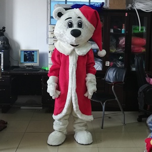 Blue Sky <strong>New</strong> <strong>Design</strong> Snow Bear <strong>Mascot</strong> <strong>Costume</strong> for 2024 Christmas Party