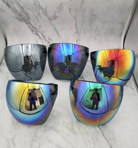 Drops hipping & Großhandel Neue Sonnenbrillen Schutzbrillen Gesichts schutzbrillen Voll gesichts bedeckte sphärische Linsen Sonnenbrillen Frauen Männer - Product Image 3